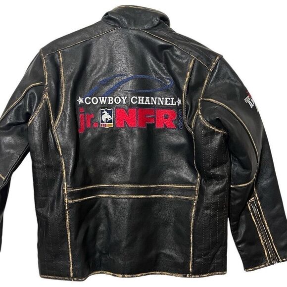 NWT NFR Jr 2020 Fort Worth Texas Genuine Leather Jacket Size L - Picture 5 of 10